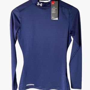 NWT Under Armour Fitted Navy Cold Gear Long Sleeve